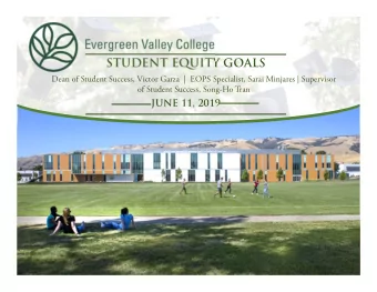 STUDENT EQUITY GOALS  Dean of Student Success, Victor Garza | EOPS Specialist, Sarai Minjares |