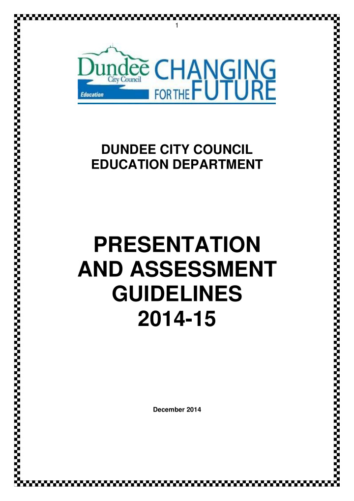 presentation and assessment guidelines 2014 15