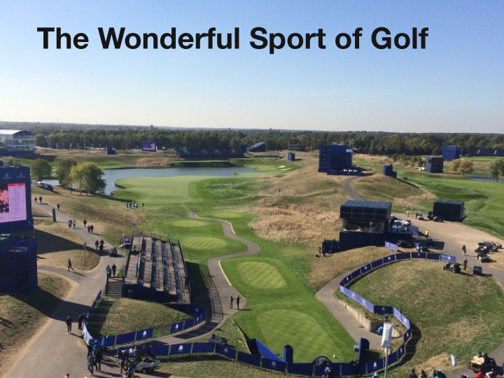 the wonderful sport of golf dave speicher background