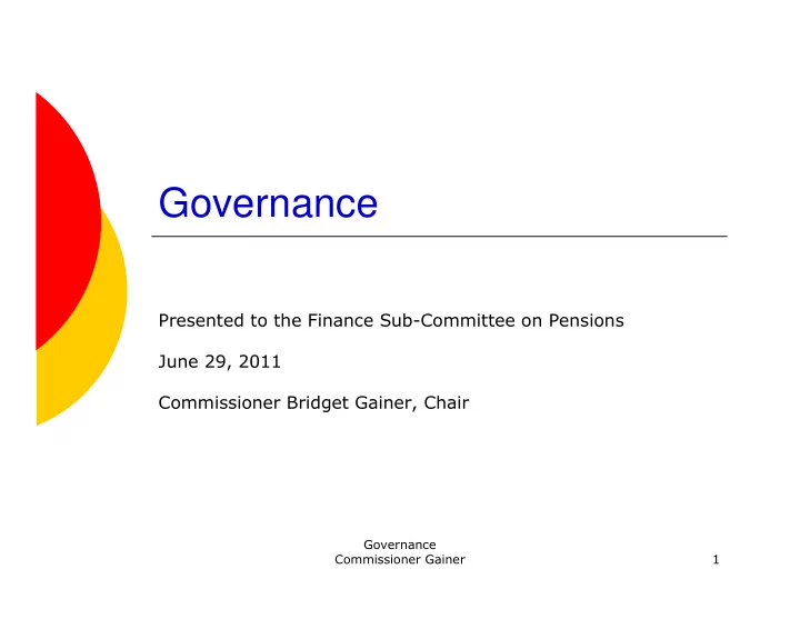 governance