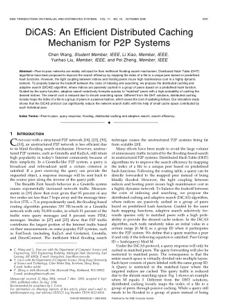 C OMPARED with a structured P2P network [18], [23], [30],  technique causes the unstructured P2P