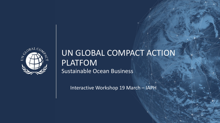 un global compact action platfom