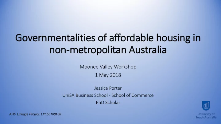 gover ernmen ental alities es o of affordable h e housing