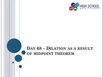 The midpoint theorem states that a line joining  midpoints of two sides of a triangle are parallel