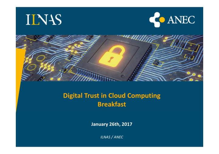 digital trust in cloud computing breakfast