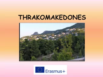 THRAKOMAKEDONES  Our Town  Thrakomakedones, is a town in the northern  Attica region, Greece. It