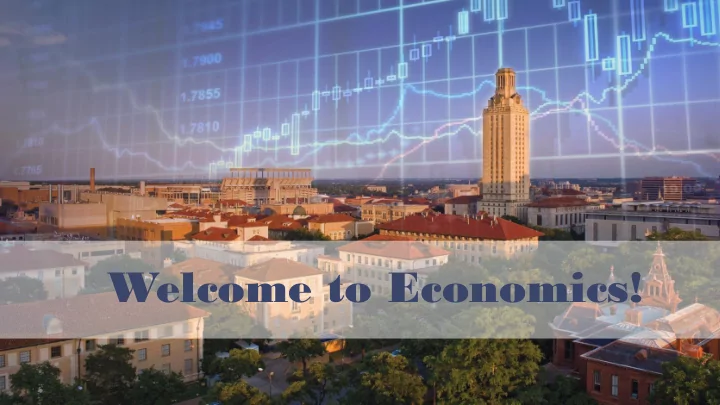 welcome to economics agenda