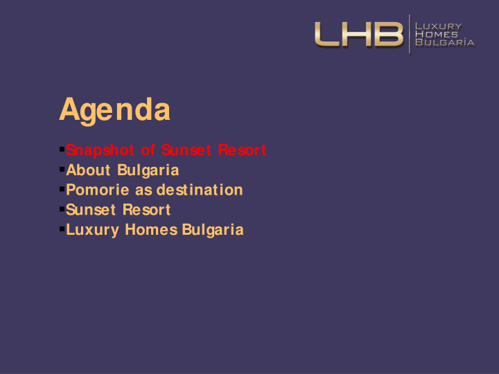 agenda