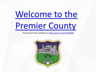 Welcome to the  Plan  Premier County  Promotional Video Available at: https://vimeo.com/205199086