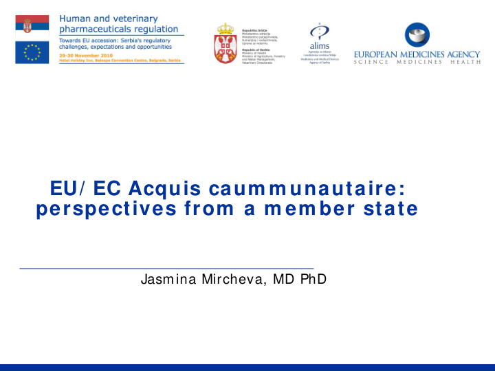 eu ec acquis caum m unautaire perspectives from a m em