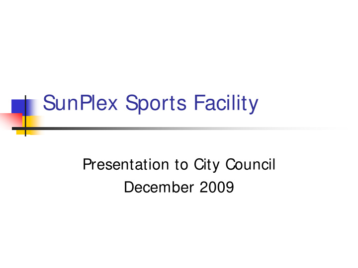 sunplex sports facility