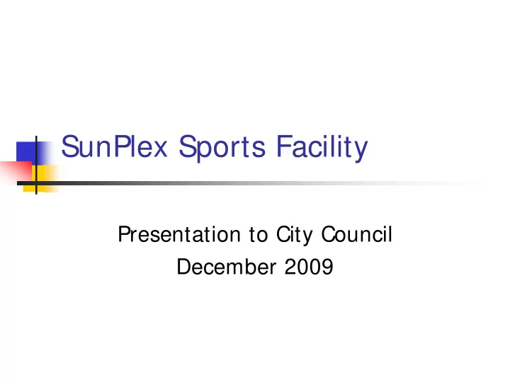 sunplex sports facility
