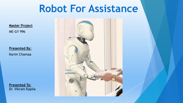 robot for assistance