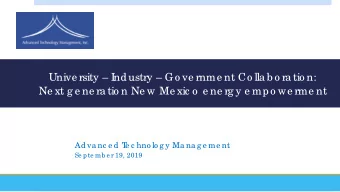 Unive rsity  I  ndustry  Go ve rnme nt Co lla b o ra tio n:  Ne xt g e ne ra tio n Ne w Me