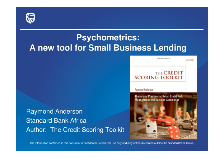 psychometrics a new tool for small business lending