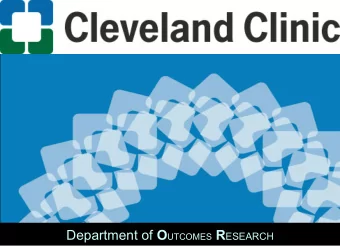 ICU Sedation Trials  Daniel I. Sessler, M.D.  Professor and Chair Department of O UTCOMES R ESEARCH