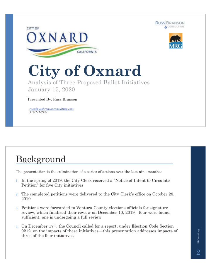 city of oxnard