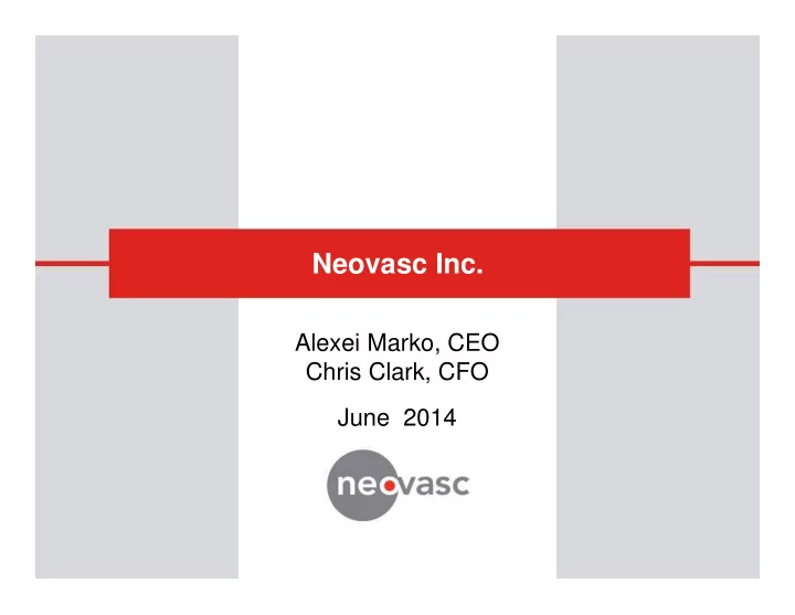 neovasc inc