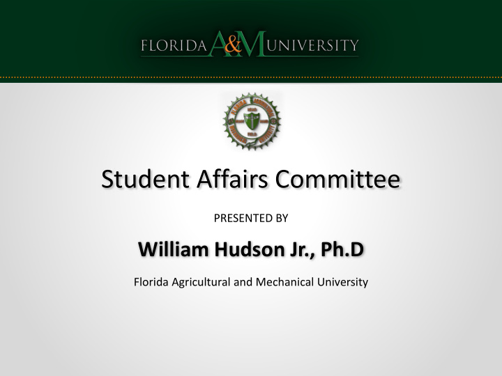 student affairs committee