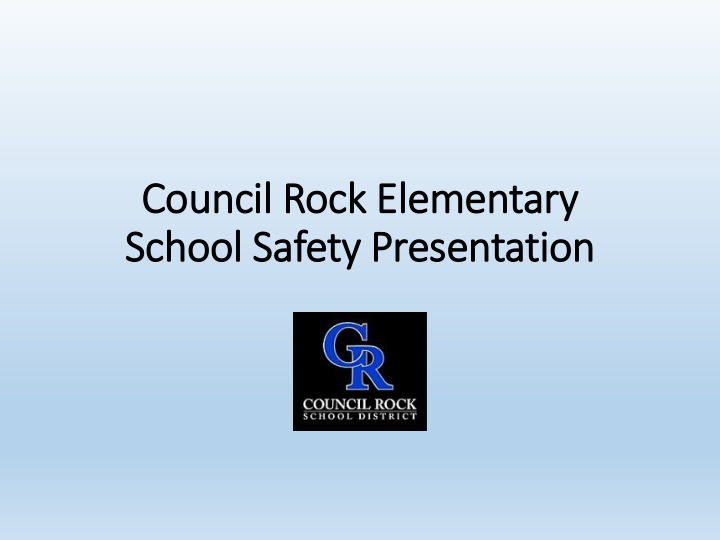 school safety presentation