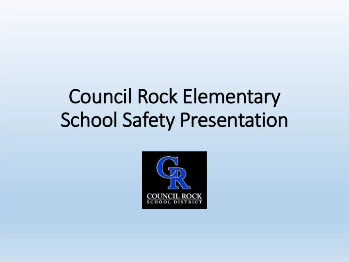 school safety presentation