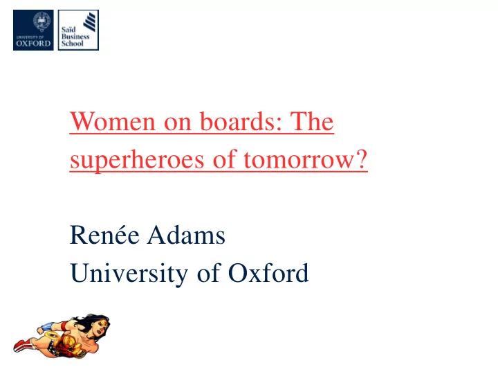 university of oxford some context