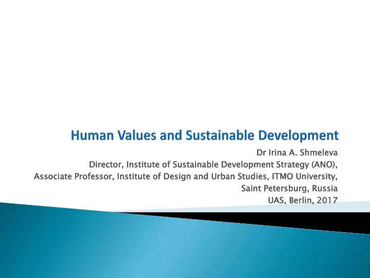 dr r irin ina a a shmelev eva dir irector i institute o