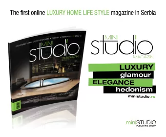 LUXURY  glamour  ELEGANCE  hedonism  m  i  n  i  s  t  u  d  i  o  .  r  s  constant  GROWTH