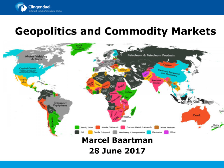 geopolitics and commodity markets