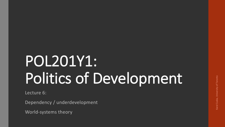 pol pol201y1 po politics of development