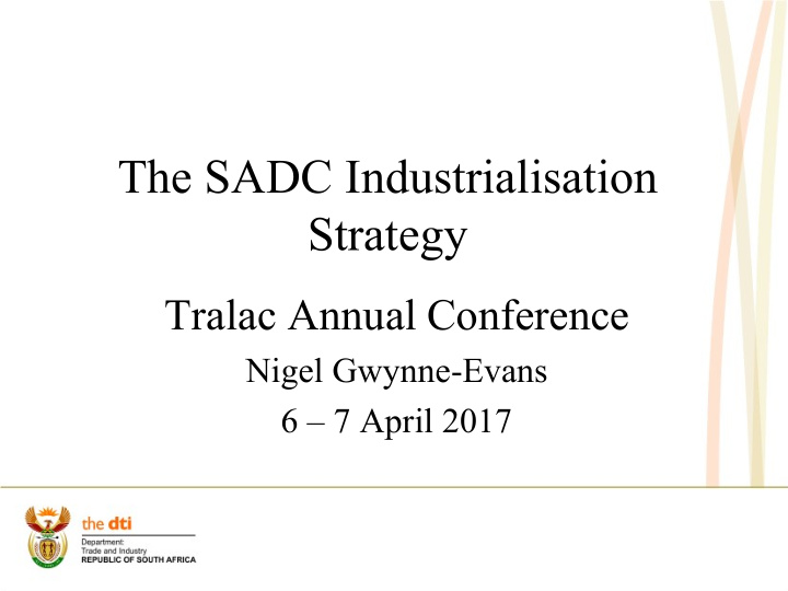 the sadc industrialisation strategy
