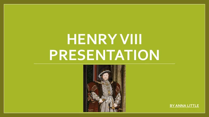 henry viii
