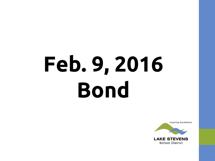 feb 9 2016 bond our community is growing