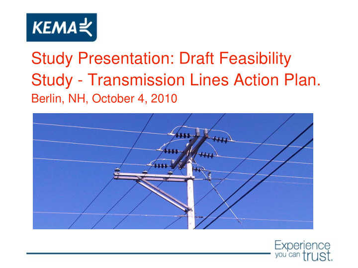 study presentation draft feasibility study transmission