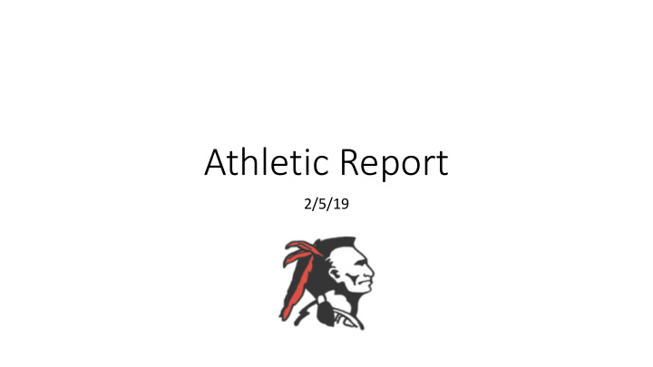 athletic report