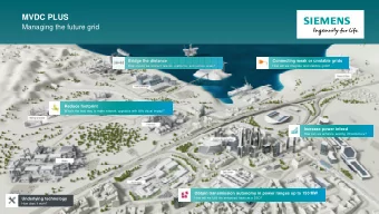 MVDC PLUS  Managing the future grid  Bridge the distance  Connecting weak or unstable grids  How