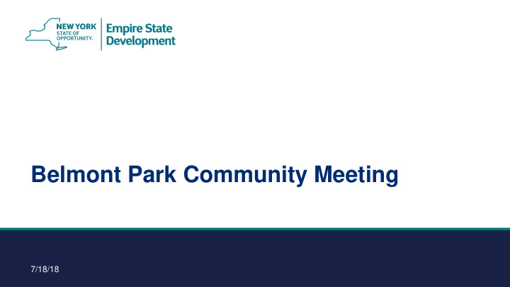 belmont park community meeting