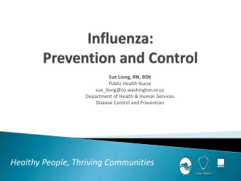 Healthy People, Thriving Communities  Envi  vironm  ronment  nt  Germs  rms:  Peop  ople  le/A