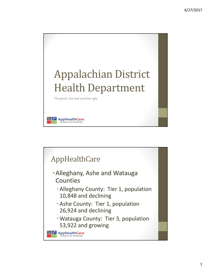 appalachian district health department