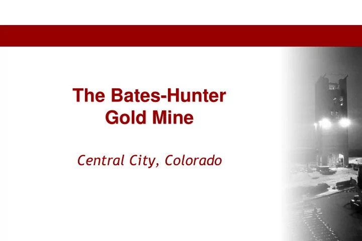 gold mine