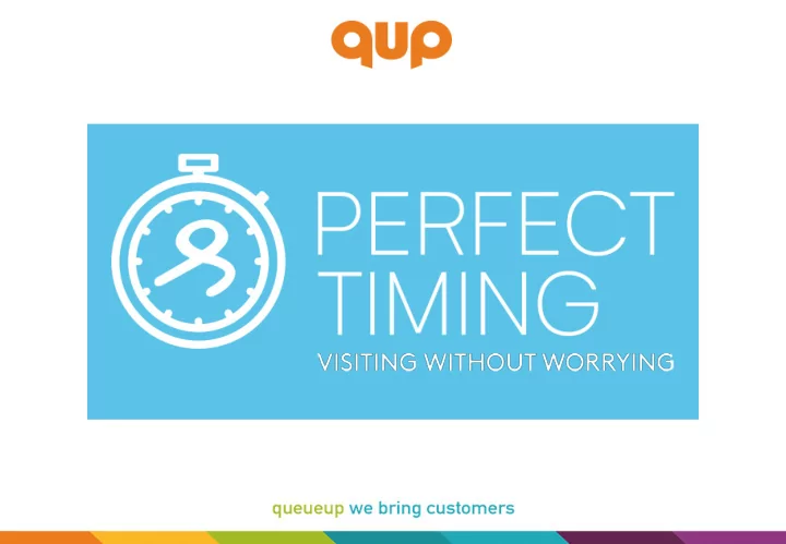 perfect timing is a new service to make a visit to a shop
