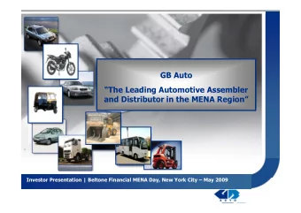 GB Auto  EVERYTHING ON WHEELS  The Ghabbour Group of Companies  The Leading Automotive