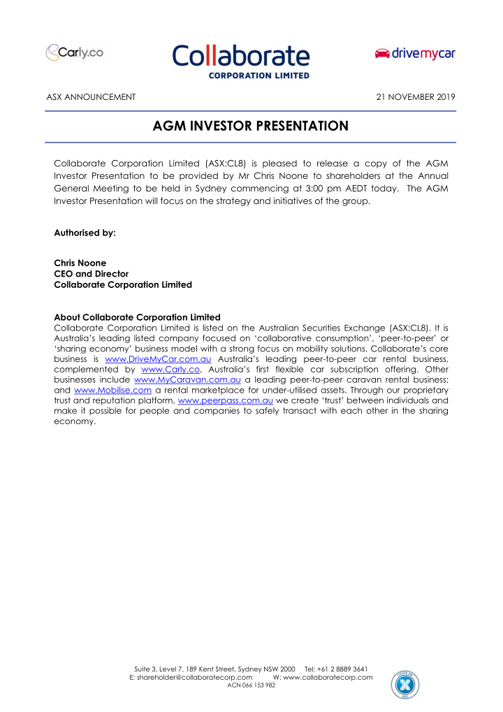 agm investor presentation