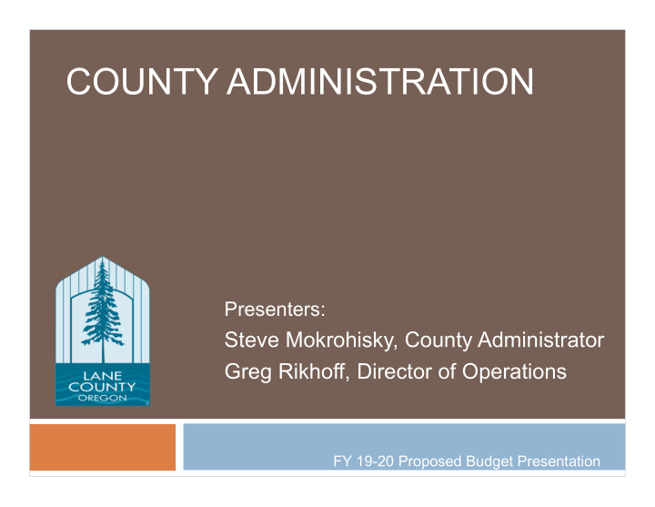 county administration