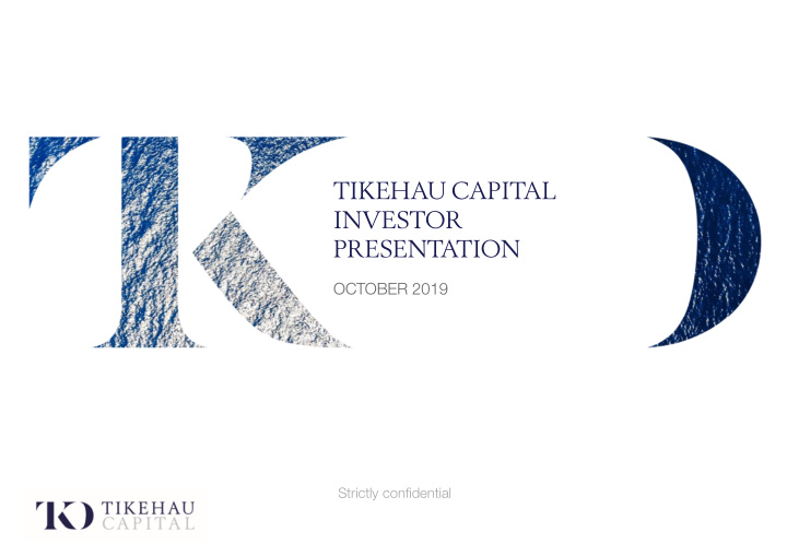 tikehau capital investor presentation