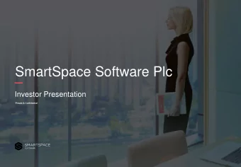 SmartSpace Software Plc  Investor Presentation  Private &amp; Confidential  Our History  2000 -