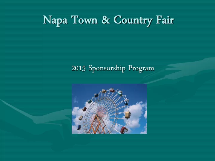 nap napa town a town co coun untry try fai