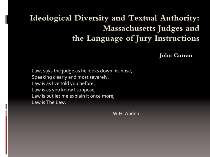 ideological diversity and textual authority massachusetts