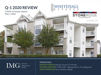 IMG  Investors KARLIN CONKLIN Principal, Executive Vice President  Management MICHELE HRIVNAK CCIM,