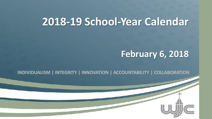 2018 19 school year calendar